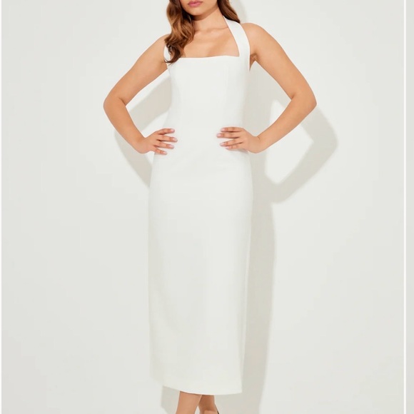 Odd Muse Dresses & Skirts - Elegant White Halter Dress